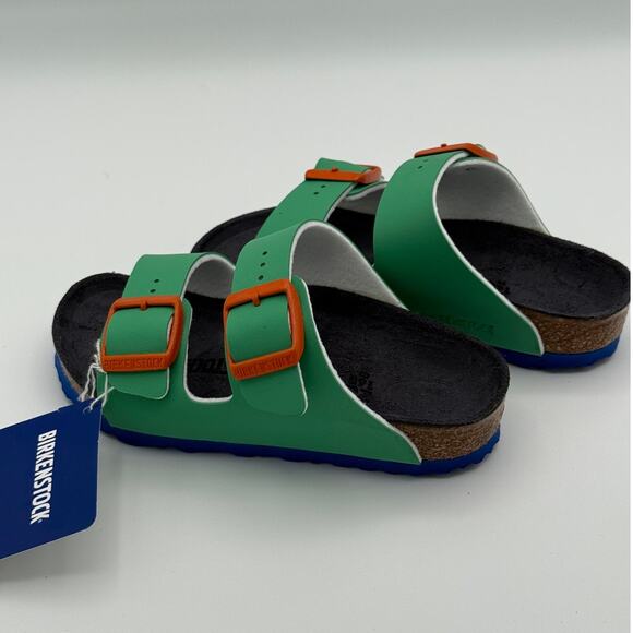 Birkenstock Kids Toddler EVA Fern Arizona Sandal Green/Orange Size US8 EU26 - Picture 8 of 9